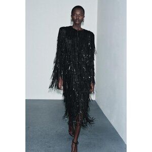 ZARA ZW COLLECTION LIMITED EDITION FRINGED JACKET